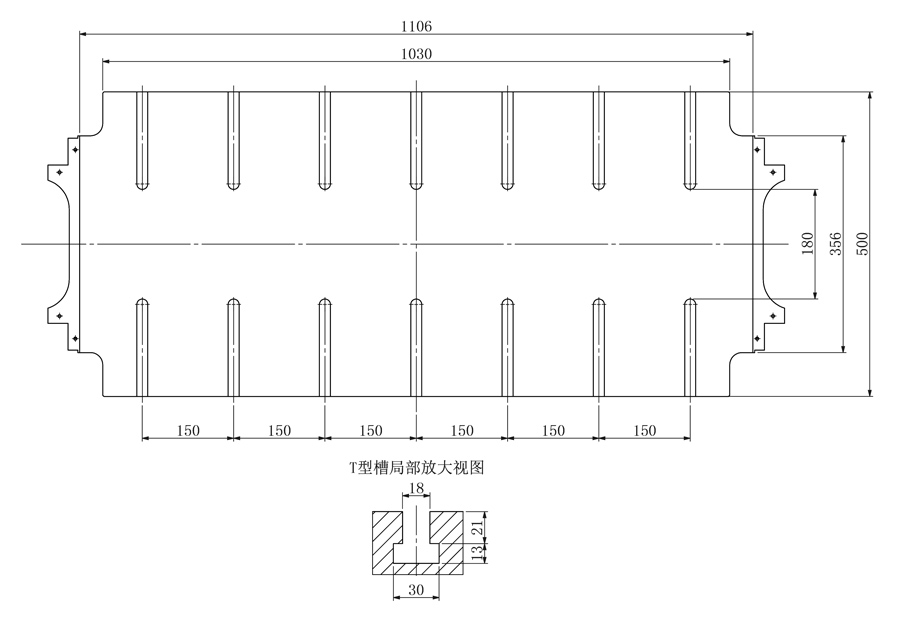 60吨龙门高速冲床结构图